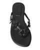 SIMKHAI Women's Willow Flower-Appliqué Leather Thong Sandals - 3
