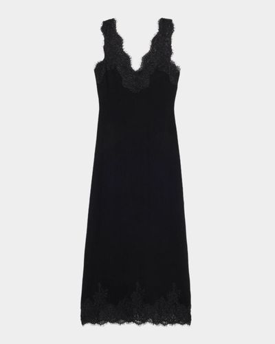 SIMKHAI Zinnia Lace-Trim Maxi Dress