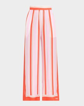 SIMKHAI Zuna Striped Straight-Leg Pants