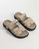 SIMMI Shoes SIMMI London Adelle chunky sandal slides in beige-Neutral - 1