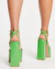 SIMMI Shoes Simmi London Adley platform heeled shoes in green patent - 2