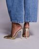 SIMMI Shoes Simmi London Agathia sequin heeled mules in gold - 4