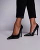 SIMMI Shoes Simmi London Alez heeled pumps in chocolate patent-Brown - 1