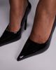 SIMMI Shoes Simmi London Alez heeled pumps in chocolate patent-Brown - 4