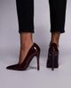 SIMMI Shoes Simmi London Alez heeled stiletto pumps in burgundy-Red - 4