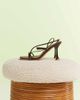 SIMMI Shoes Simmi London Allegra strappy heeled sandals in chocolate-Brown - 2