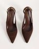 SIMMI Shoes Simmi London Amabel heeled pumps with horsebit detail in brown suedette - 2