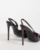 SIMMI Shoes SIMMI London Arabella patent slingback heeled pumps in brown PU - 3