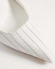 SIMMI Shoes Simmi London Arielle heeled pumps in white pinstripe - 3
