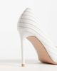 SIMMI Shoes Simmi London Arielle heeled pumps in white pinstripe - 4