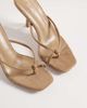 SIMMI Shoes Simmi London Asra heeled mule sandals in taupe suedette-Neutral - 2