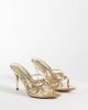 SIMMI Shoes Simmi London Brii strappy heeled mule sandals in gold metallic - 2