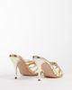 SIMMI Shoes Simmi London Brii strappy heeled mule sandals in gold metallic - 4