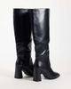 SIMMI Shoes Simmi London Buck block heeled knee boots in black - 3