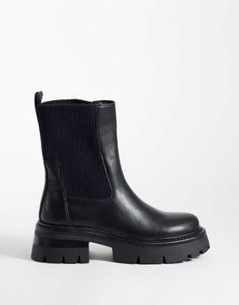 SIMMI Shoes Simmi London Caitlin Chunky pull on ankle boots in black