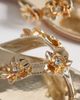 SIMMI Shoes Simmi London Carissa flip flops with appliqués in gold - 4