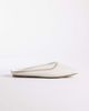 SIMMI Shoes Simmi London Carly flat mules in off white mesh - 1