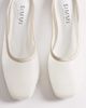 SIMMI Shoes Simmi London Carly flat mules in off white mesh - 2