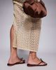 SIMMI Shoes Simmi London Char bow detail flat sandals in chocolate-Brown - 2