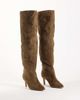 SIMMI Shoes Simmi London Cimarron classic pointed knee boots in brown sudette - 2