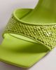 SIMMI Shoes Simmi London Cindy heeled sandals with sequins in green - 2