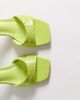 SIMMI Shoes Simmi London Cindy heeled sandals with sequins in green - 3
