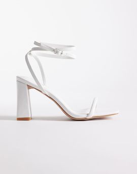 SIMMI Shoes Simmi London Citra block heeled sandals in white