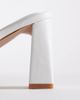 SIMMI Shoes Simmi London Citra block heeled sandals in white - 3