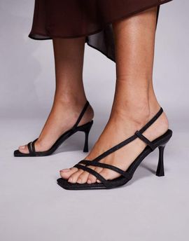SIMMI Shoes Simmi London Cushy heeled sandals in black glitter