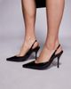 SIMMI Shoes Simmi London Darcia pointed slingback heeled shoes in black - 1
