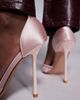 SIMMI Shoes Simmi London Deena heeled shoes in pink lace - 2