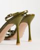 SIMMI Shoes Simmi London Deja heeled sandals with knot detail in green PU - 4