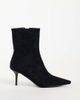 SIMMI Shoes SIMMI London Ember pointed toe ankle boots in black suedette - 1