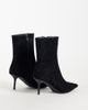 SIMMI Shoes SIMMI London Ember pointed toe ankle boots in black suedette - 4