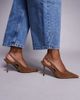 SIMMI Shoes Simmi London Exmoor slingback heeled shoes in tan suede-Brown - 1