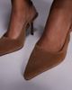 SIMMI Shoes Simmi London Exmoor slingback heeled shoes in tan suede-Brown - 2