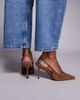 SIMMI Shoes Simmi London Exmoor slingback heeled shoes in tan suede-Brown - 3