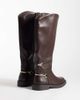 SIMMI Shoes Simmi London Garnet knee boots with horse bit detail in brown - 4