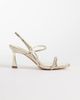SIMMI Shoes Simmi London Gillespie high heeled sandals in gold mirror - 1