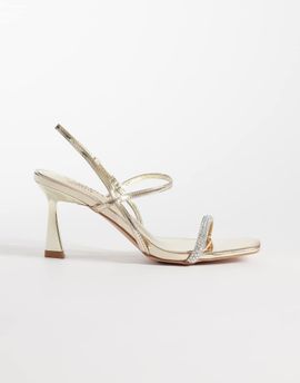SIMMI Shoes Simmi London Gillespie high heeled sandals in gold mirror