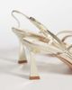 SIMMI Shoes Simmi London Gillespie high heeled sandals in gold mirror - 4