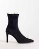 SIMMI Shoes Simmi London Grech heeled sock boots in Black suedette - 1