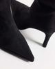 SIMMI Shoes Simmi London Grech heeled sock boots in Black suedette - 4