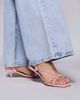 SIMMI Shoes Simmi London Hanah square toe strappy kitten heels in baby pink - 4