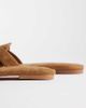 SIMMI Shoes Simmi London Jade flat sandals in tan suedette-Neutral - 3