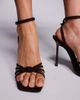 SIMMI Shoes Simmi London Janeeta heeled sandals in expresso faux suede-Brown - 4