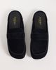 SIMMI Shoes Simmi London Kaiya loafer mules in black Suedette - 2