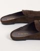 SIMMI Shoes Simmi London Kaiya loafer mules in brown Suedette - 4