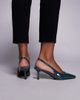 SIMMI Shoes Simmi London Laena slingback kitten heel shoes in deep blue - 3