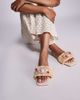 SIMMI Shoes Simmi London Lamar embellished strap flat sandals in beige-Neutral - 4